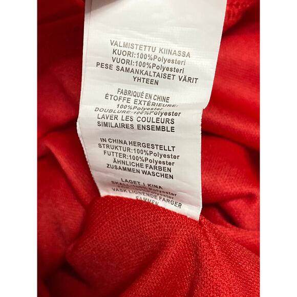 Missguided Petite Red Short Puff Sleeve Sweetheart A Line Mini Dress Size 6 - Picture 5 of 5